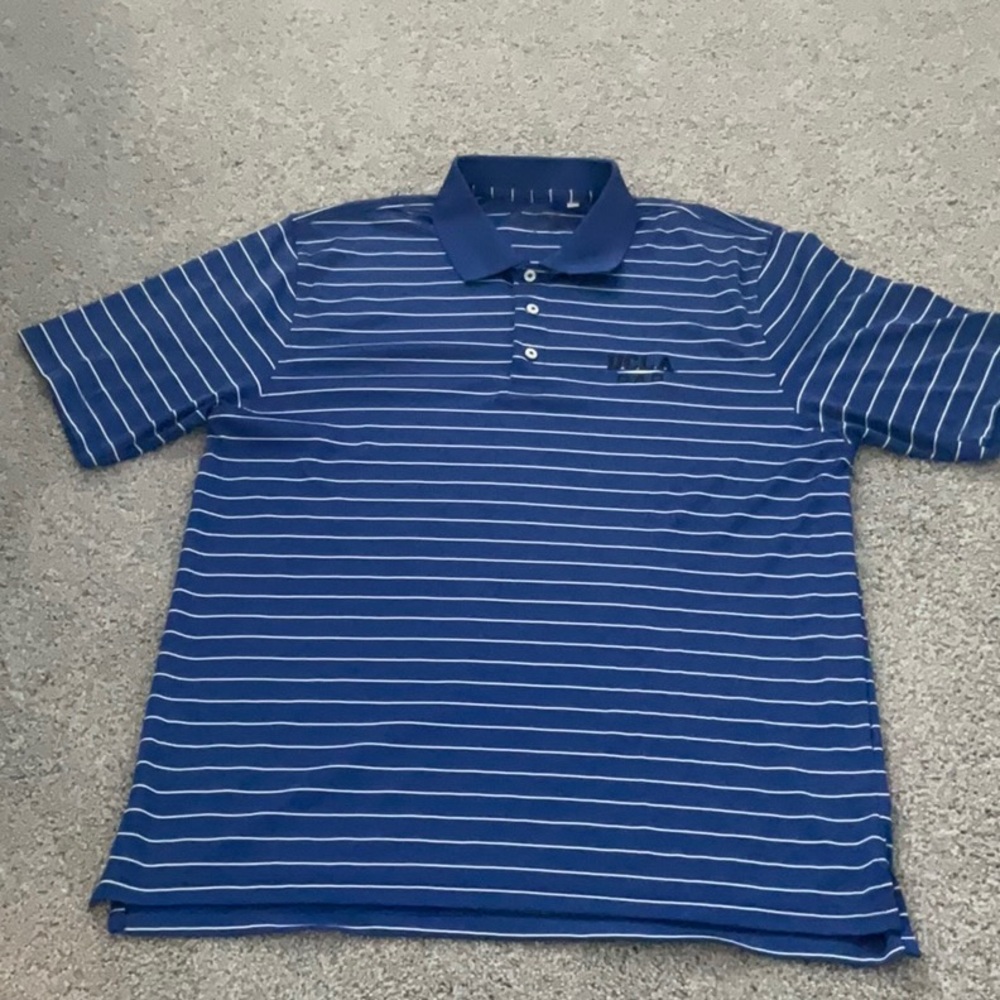 Blue Striped Polo Shirt